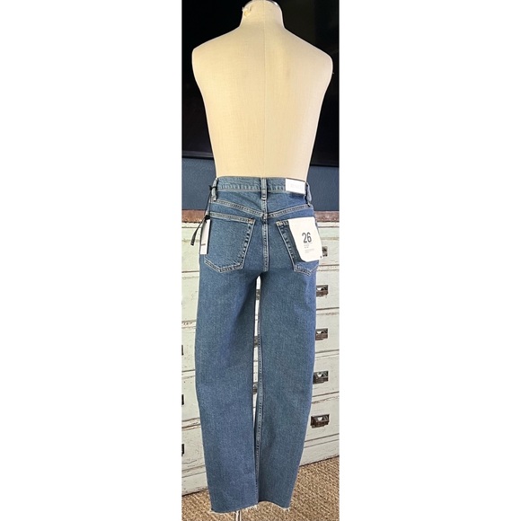 Redone Re/Done 90’s High Rise Ankle Crop Jeans 26 - Picture 10 of 14